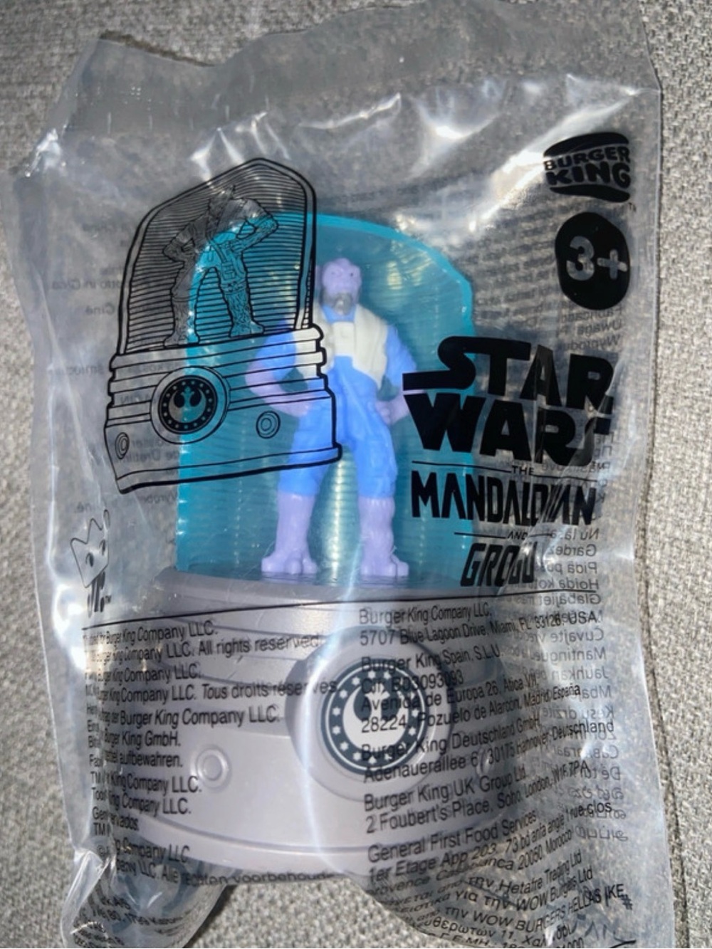 Burger King Star Wars The Mandalorian Grogu Toy